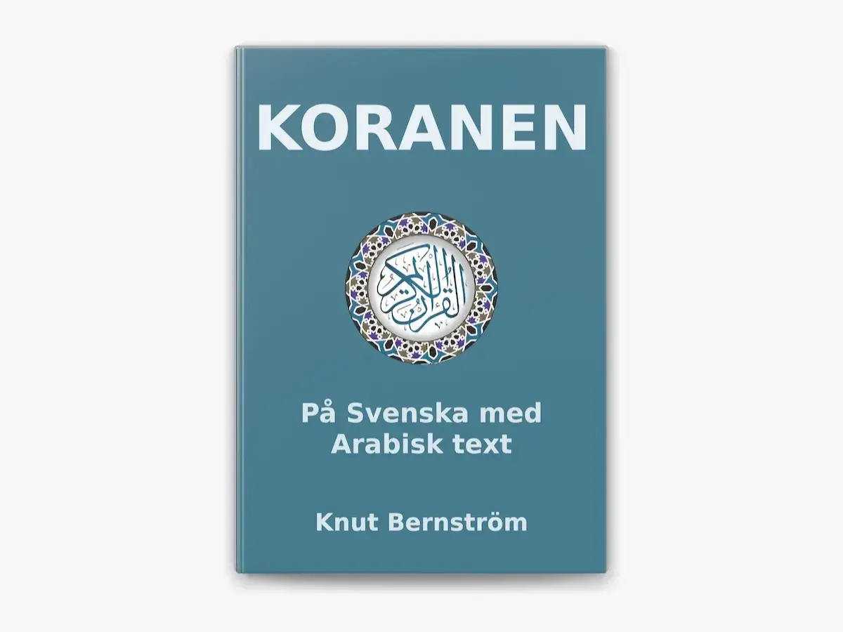 Koranen på svenska med arabisk text. En vacker utgåva som innehåller en quran verse.